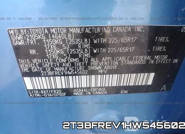 2T3BFREV1HW545602