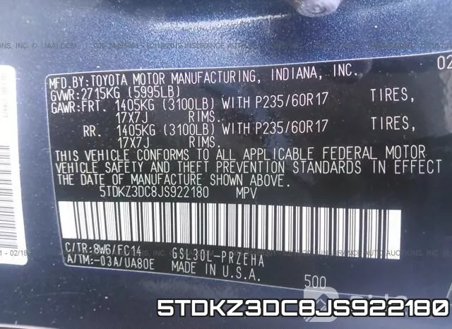 5TDKZ3DC8JS922180