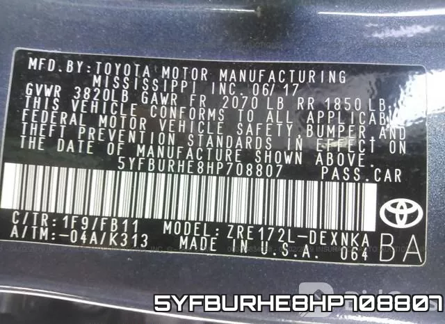 5YFBURHE8HP708807