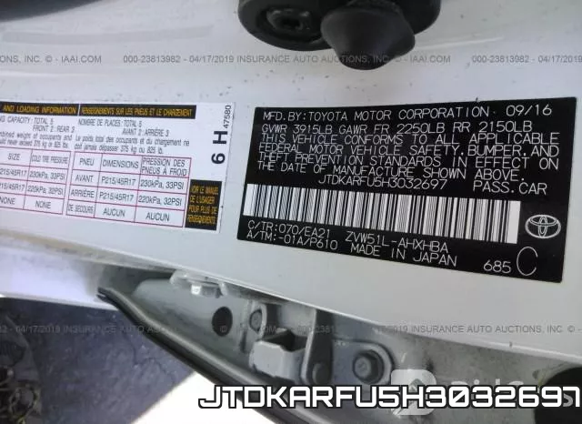 JTDKARFU5H3032697
