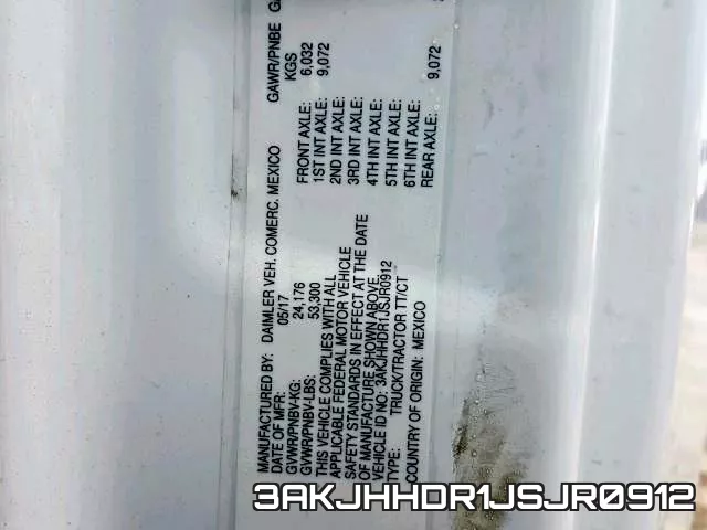 3AKJHHDR1JSJR0912