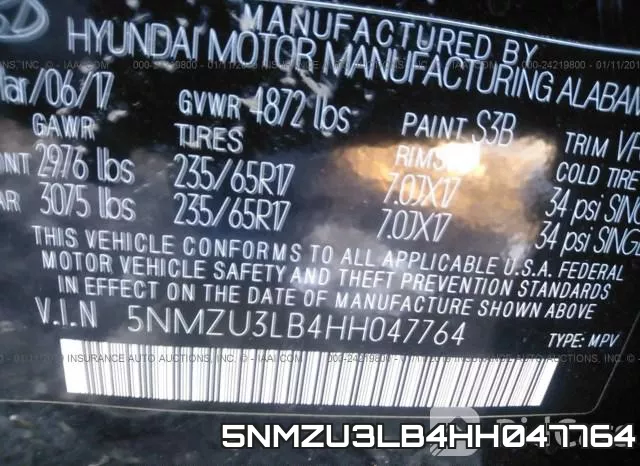 5NMZU3LB4HH047764