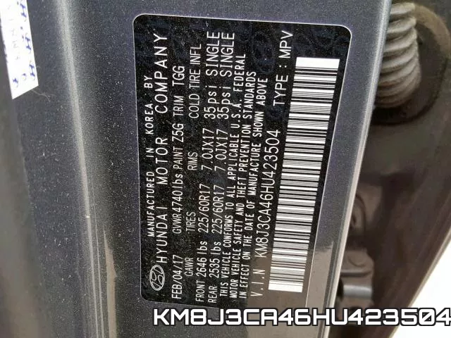 KM8J3CA46HU423504