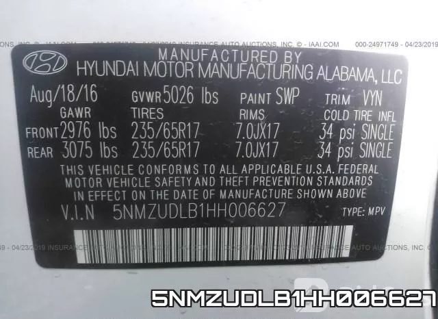 5NMZUDLB1HH006627