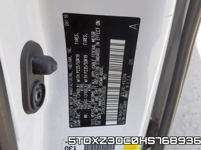 5TDXZ3DC0HS768936