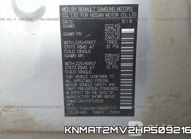 KNMAT2MV2HP509216