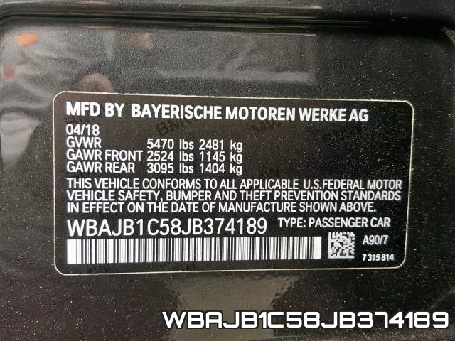2018 BMW 5 Series, 530XE