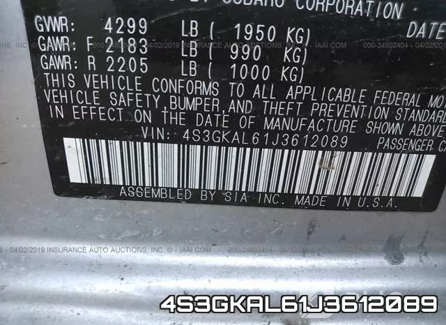 4S3GKAL61J3612089