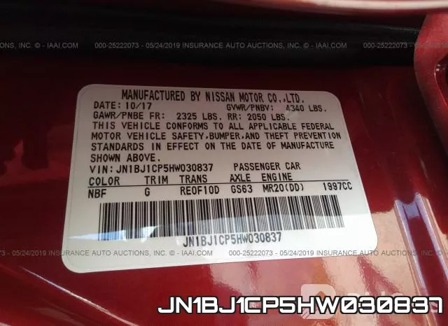 JN1BJ1CP5HW030837