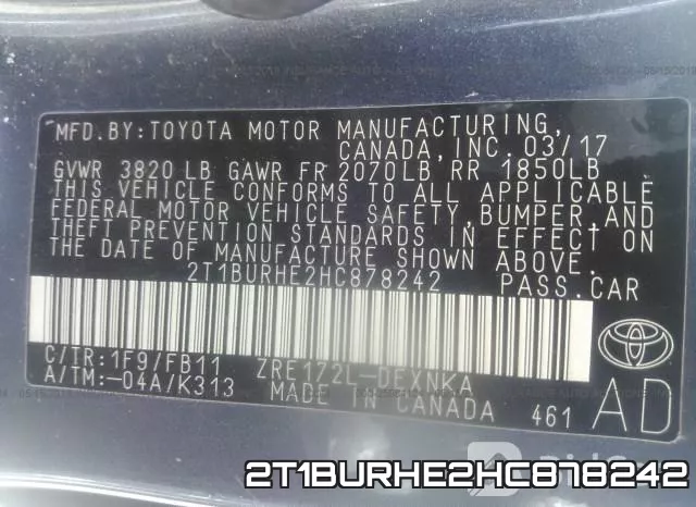 2T1BURHE2HC878242