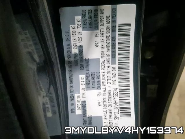 3MYDLBYV4HY153374
