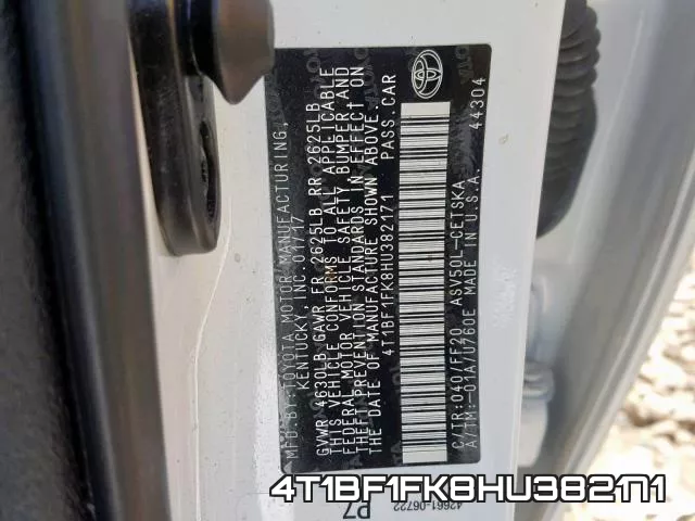 4T1BF1FK8HU382171
