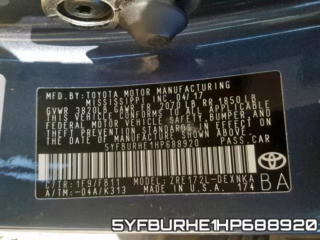 5YFBURHE1HP688920