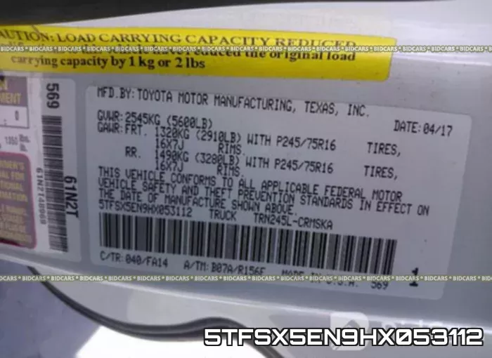 5TFSX5EN9HX053112