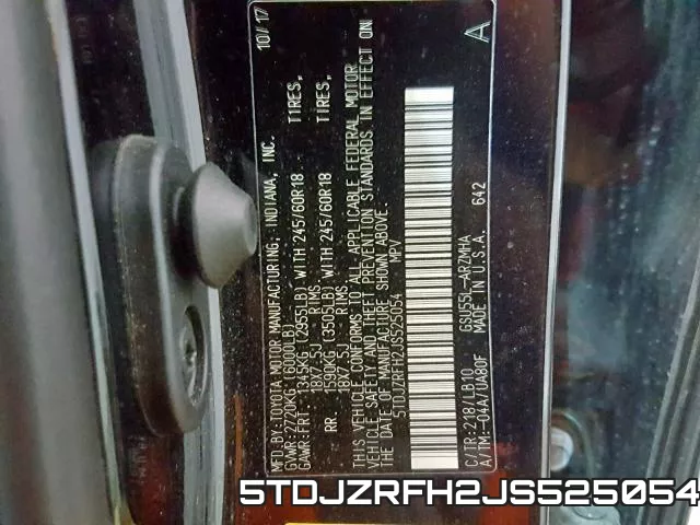 5TDJZRFH2JS525054