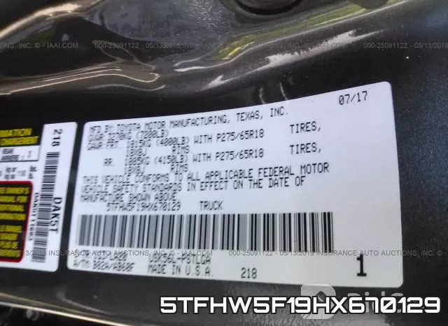 5TFHW5F19HX670129