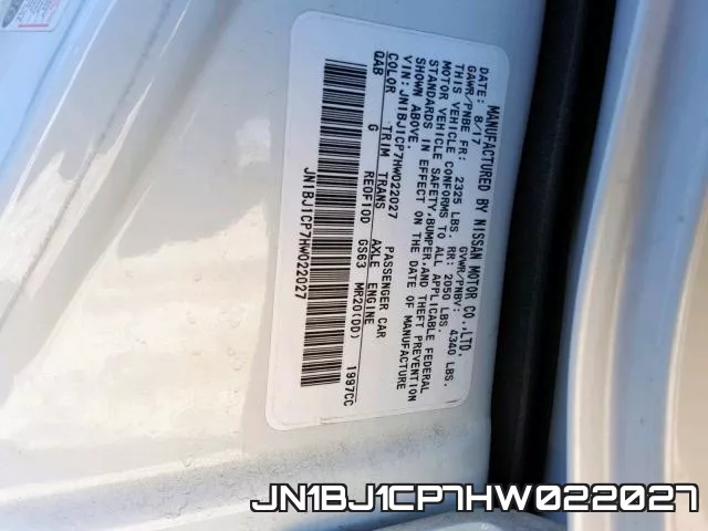 JN1BJ1CP7HW022027