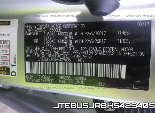 JTEBU5JR8H5429405