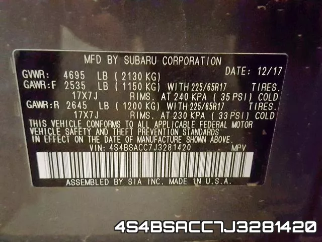 4S4BSACC7J3281420