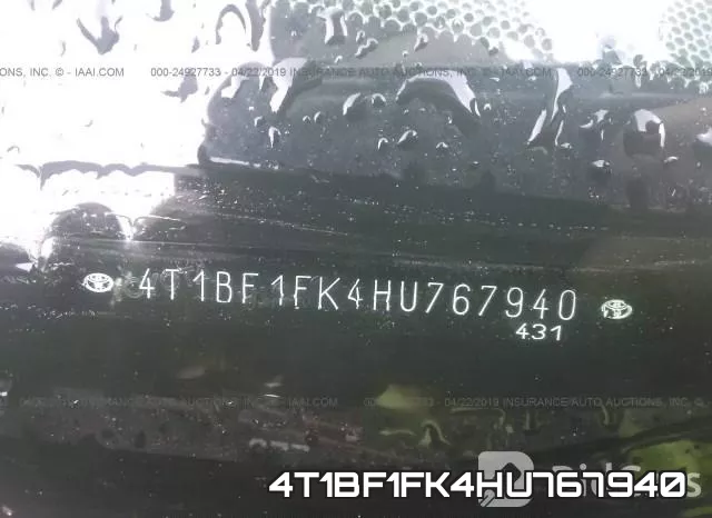 4T1BF1FK4HU767940
