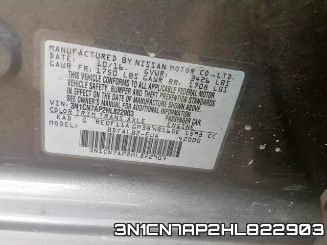 3N1CN7AP2HL822903