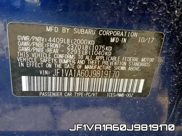 JF1VA1A60J9819170