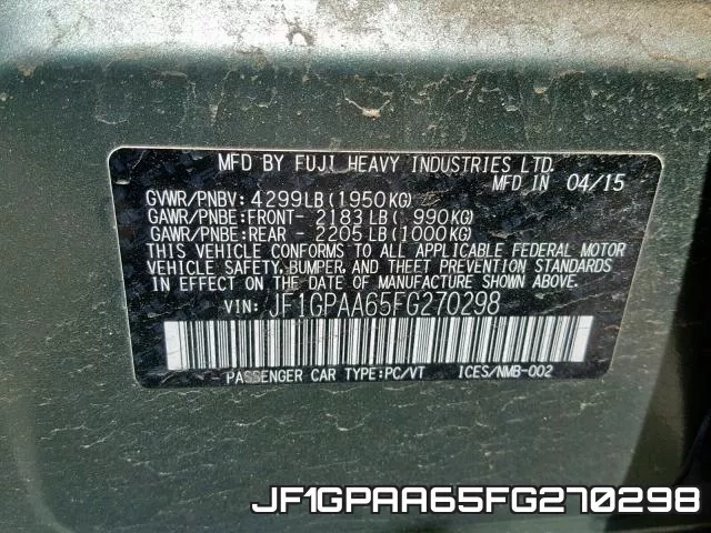 JF1GPAA65FG270298