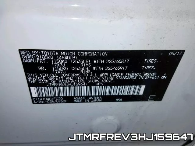 JTMRFREV3HJ159647