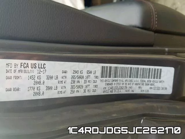 1C4RDJDG5JC262170