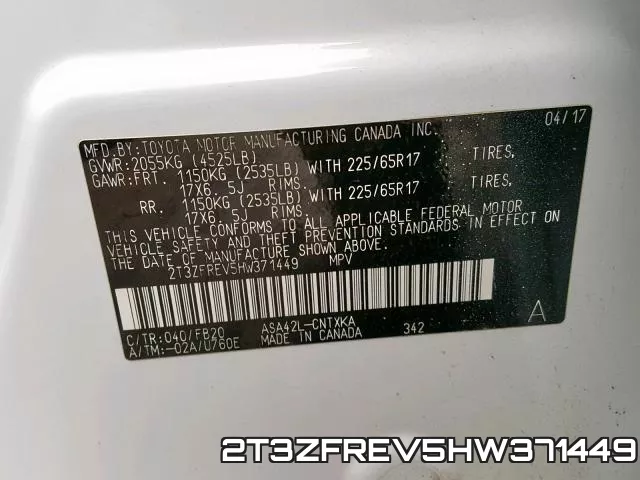 2T3ZFREV5HW371449