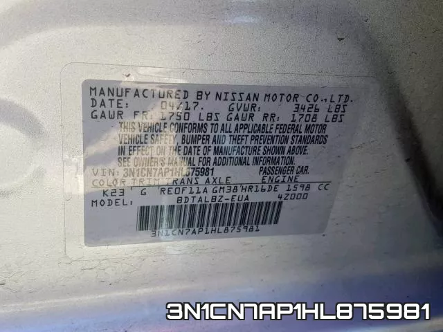 3N1CN7AP1HL875981