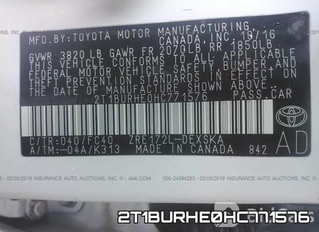 2T1BURHE0HC771576