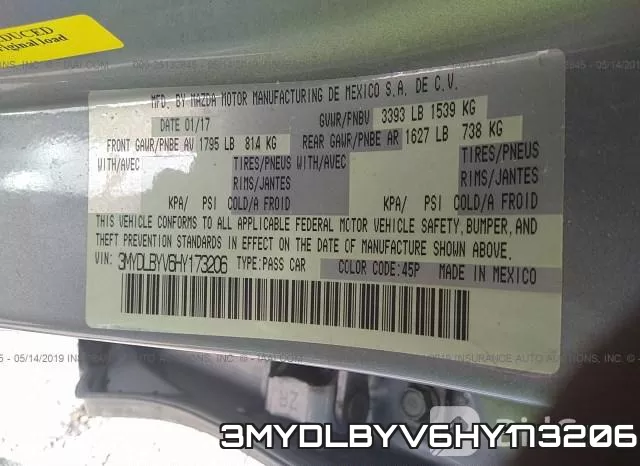 3MYDLBYV6HY173206