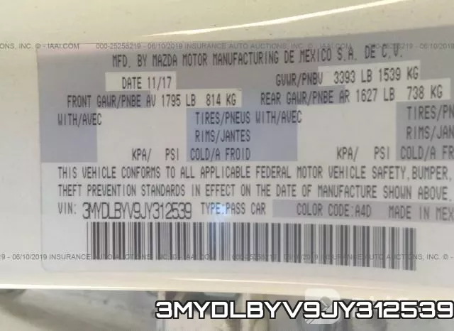 3MYDLBYV9JY312539