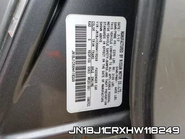JN1BJ1CRXHW118249