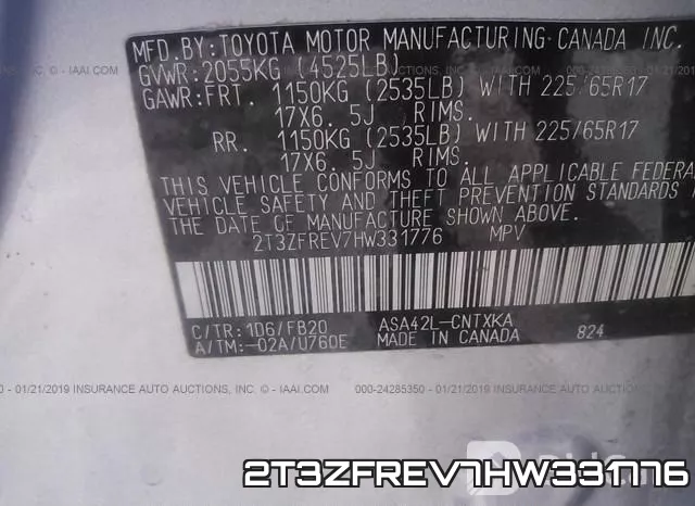 2T3ZFREV7HW331776
