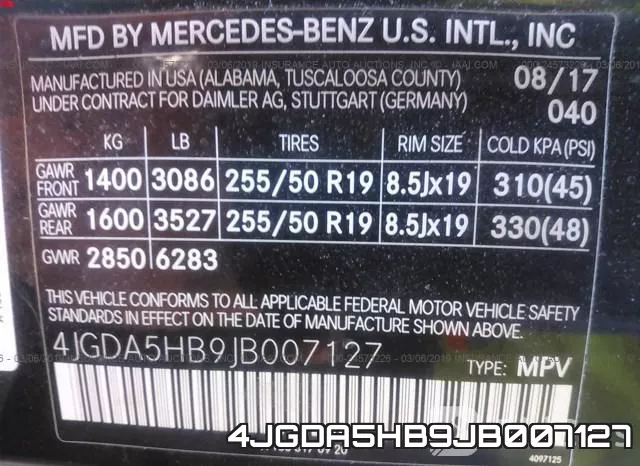 4JGDA5HB9JB007127