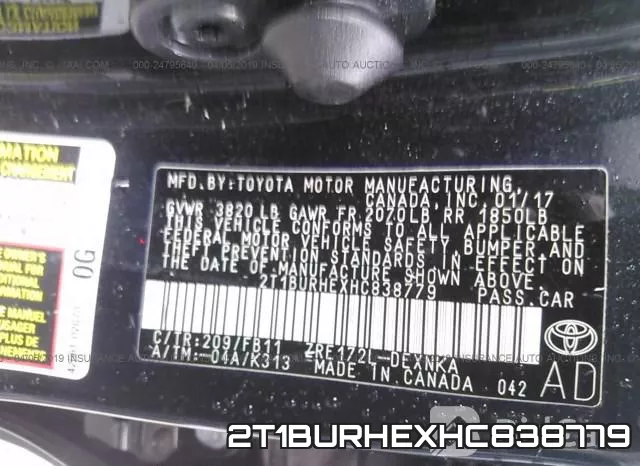 2T1BURHEXHC838779