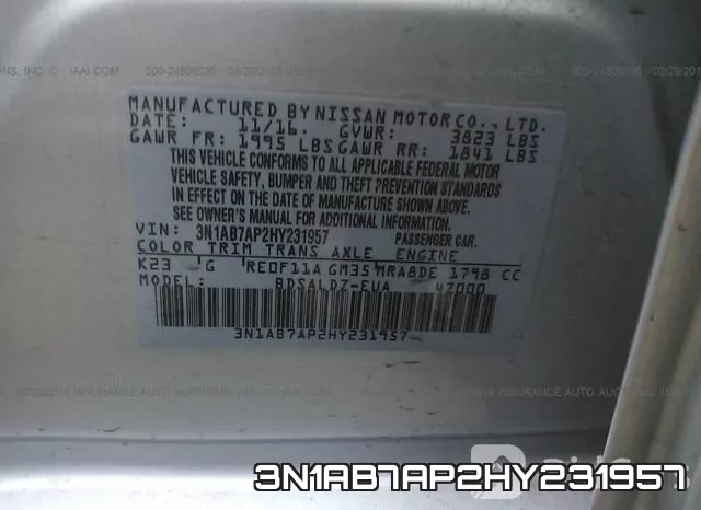 3N1AB7AP2HY231957