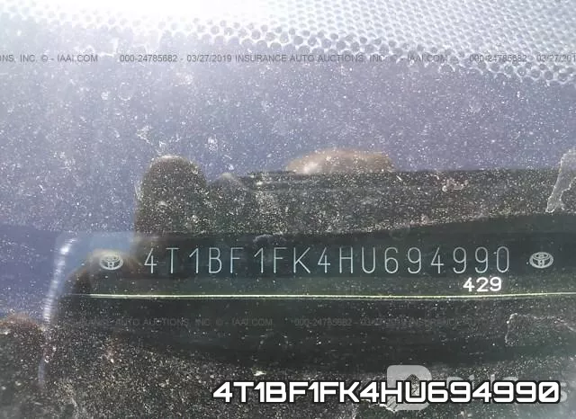 4T1BF1FK4HU694990