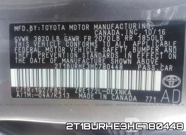 2T1BURHE3HC780448