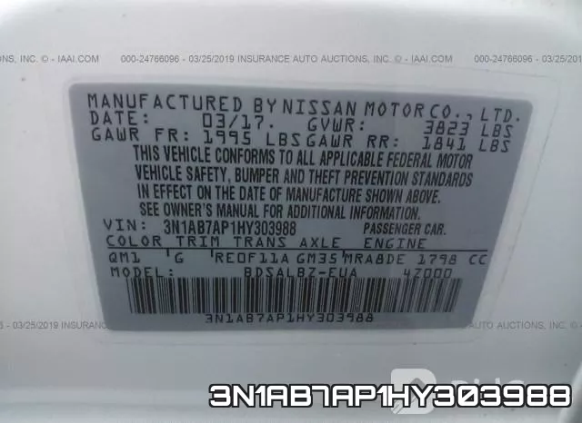 3N1AB7AP1HY303988