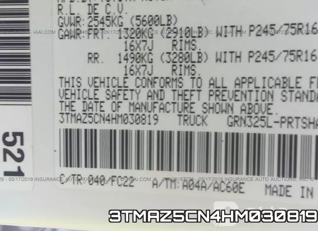 3TMAZ5CN4HM030819
