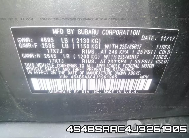 4S4BSAAC4J3261905