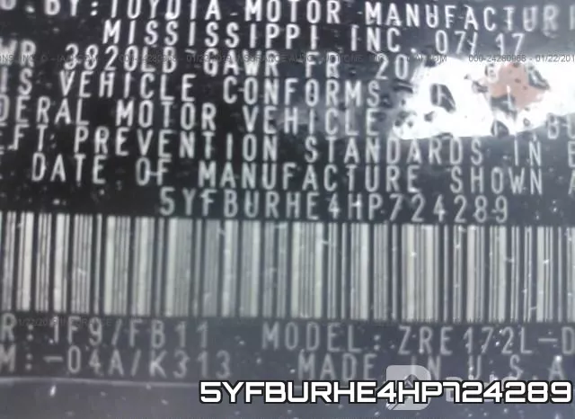 5YFBURHE4HP724289