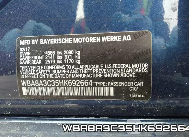 WBA8A3C35HK692664