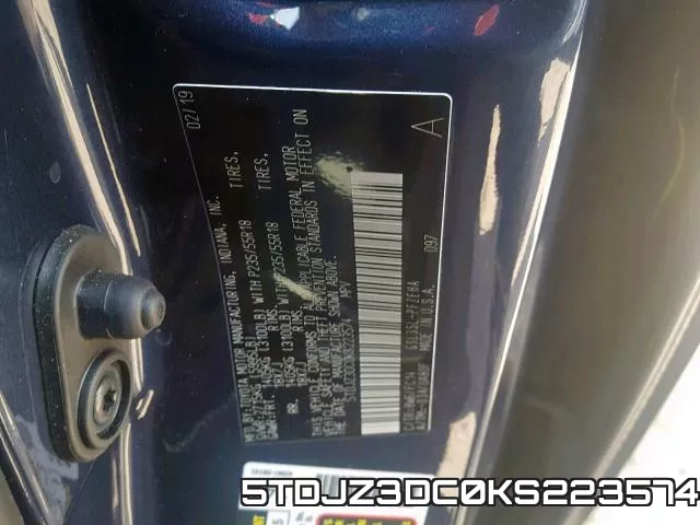 5TDJZ3DC0KS223574