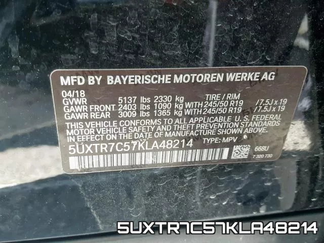 5UXTR7C57KLA48214
