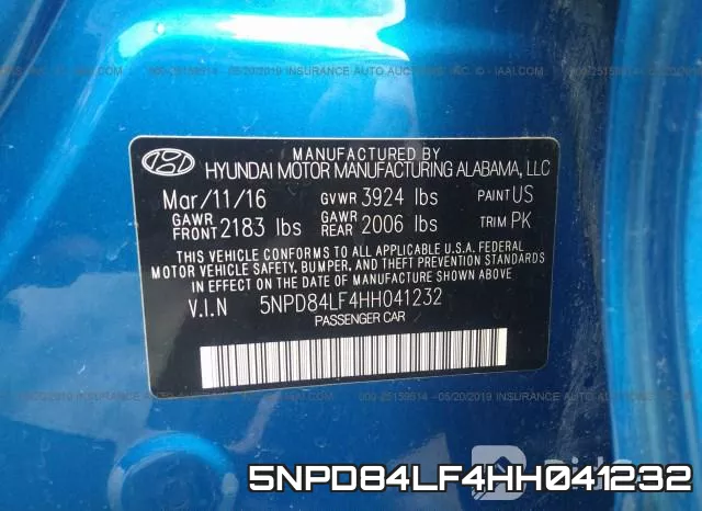 5NPD84LF4HH041232