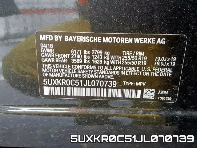 5UXKR0C51JL070739